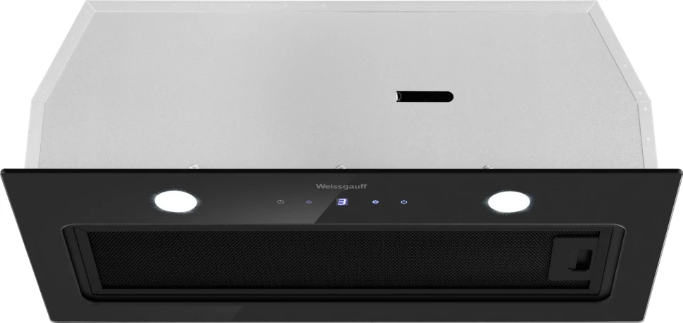 Вытяжка встраиваемая Weissgauff Dubhe 600 Touch черный управление: кнопочное (1 мотор)  
