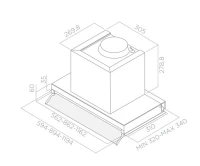 Вытяжка встраиваемая Elica Boxin IX/A/90 нержавеющая сталь управление: поворотные переключатели (1 мотор)