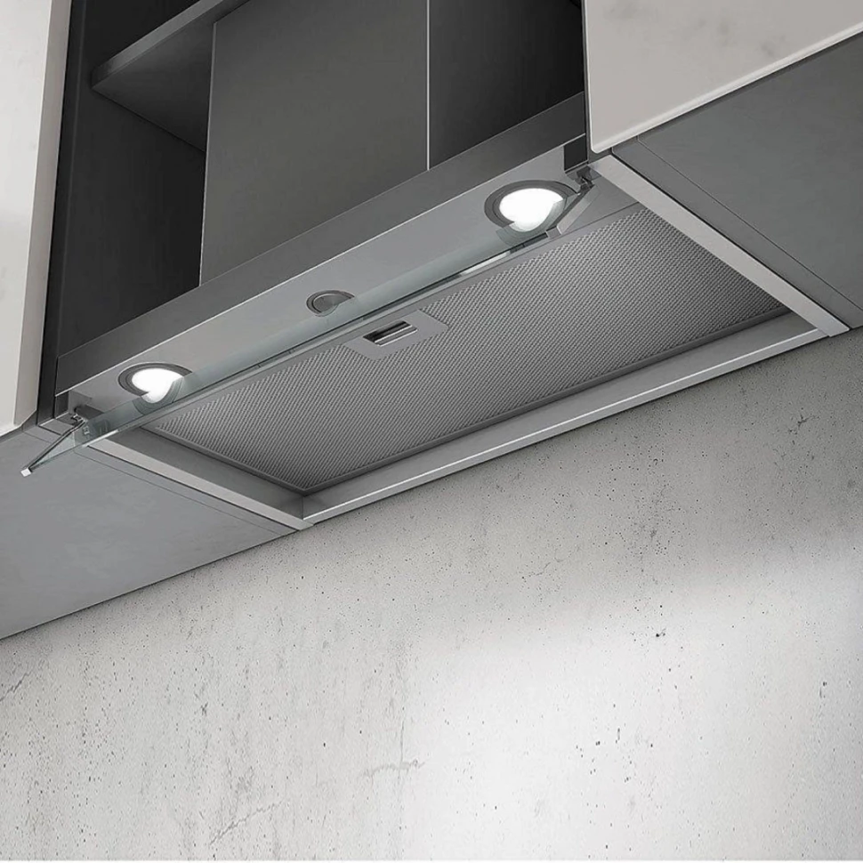 Вытяжка встраиваемая Elica Boxin IX/A/90 нержавеющая сталь управление: поворотные переключатели (1 мотор)  