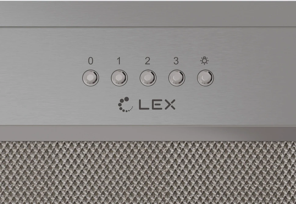 Вытяжка встраиваемая Lex Hyper 600 IX нержавеющая сталь управление: кнопочное (1 мотор)  