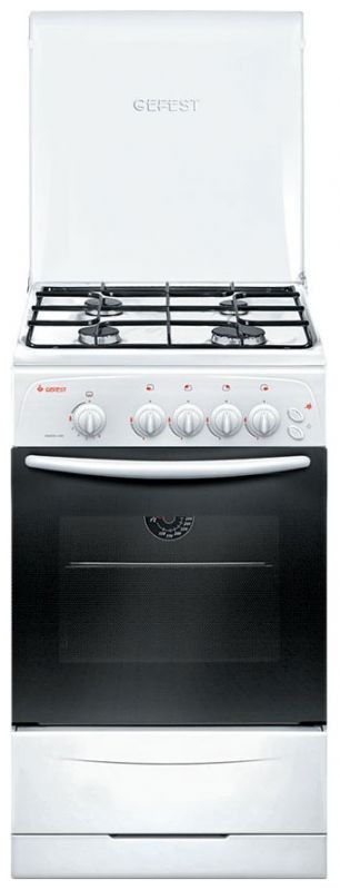 Плита Газовая Gefest ПГ 3200-06 К33 белый (металлическая крышка) реш.сталь  