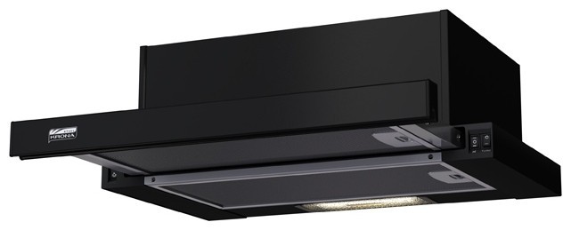 Вытяжка встраиваемая Krona Kamilla 500 черный управление: кулисные переключатели (1 мотор)  