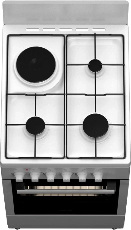 Плита Комбинированная Darina 1E КМ 241 321 W белый (без крышки) реш.сталь