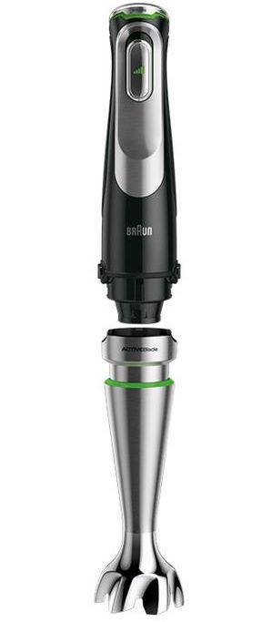 Блендер погружной Braun MQ9135XI черный/серебристый  