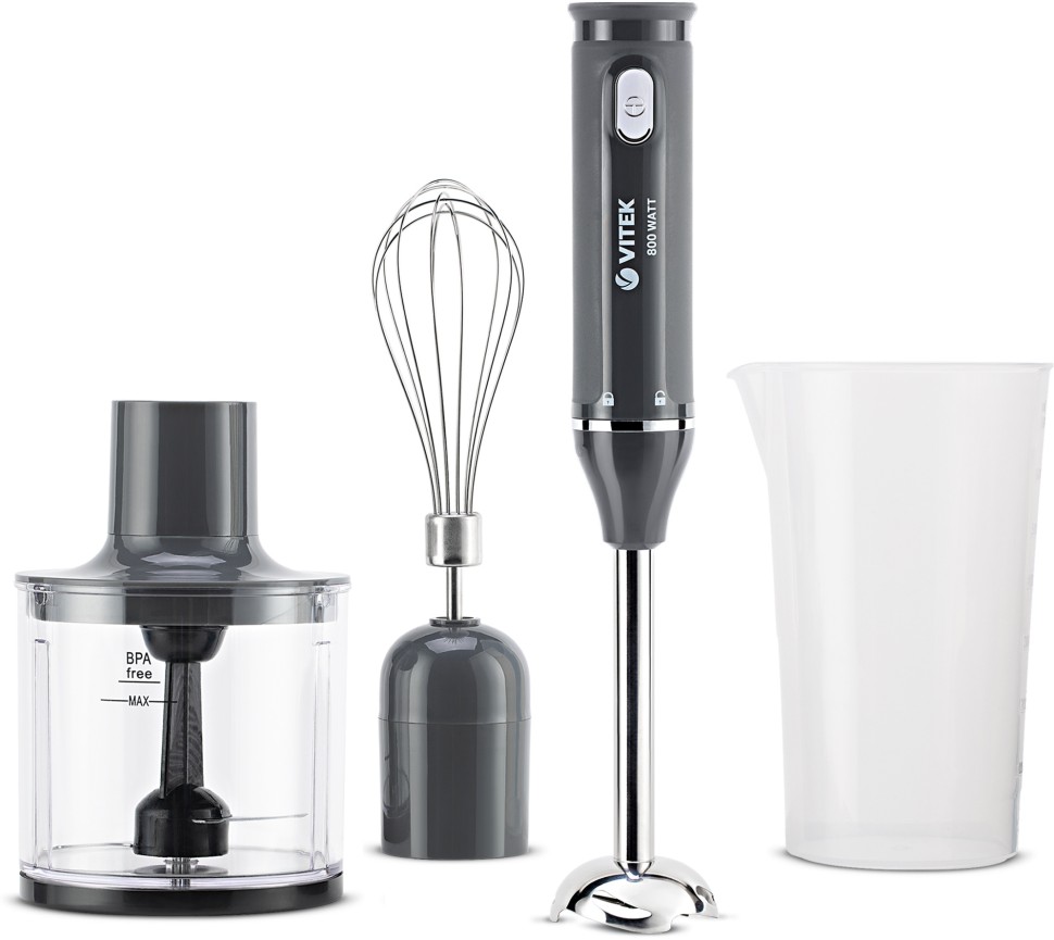 Блендер погружной Vitek VT-8526 800Вт разноцветный  