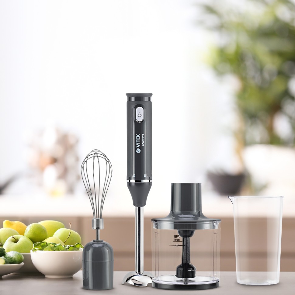 Блендер погружной Vitek VT-8526 800Вт разноцветный  