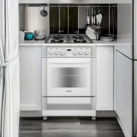 Плита Комбинированная Gefest ПГЭ 6502-03 0242 белый (без крышки) реш.чугун