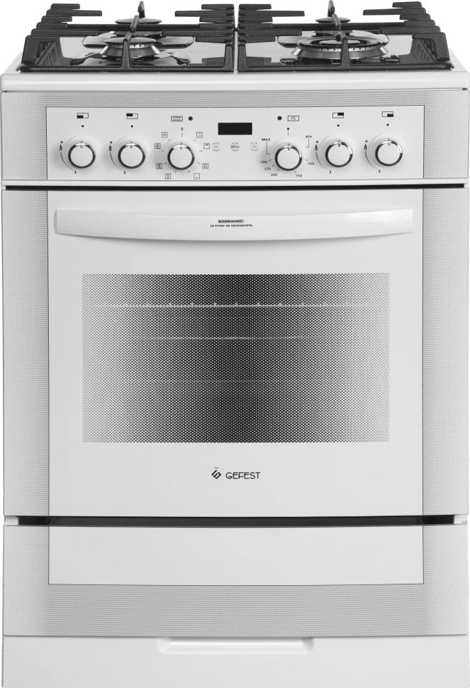 Плита Комбинированная Gefest ПГЭ 6502-03 0242 белый (без крышки) реш.чугун