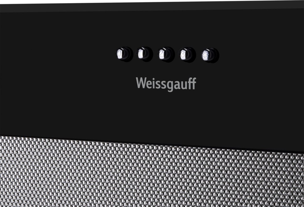Вытяжка встраиваемая Weissgauff BOX 850 BL черный управление: кнопочное (1 мотор)  