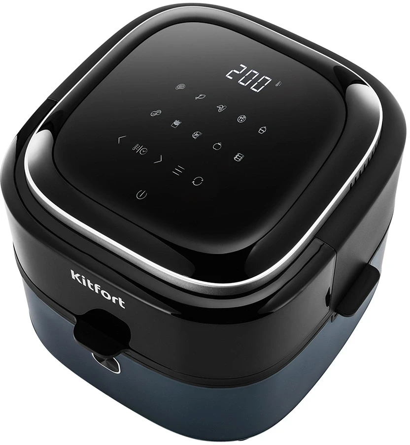 Аэрогриль Kitfort КТ-2294 7л 1350Вт зеленый/черный