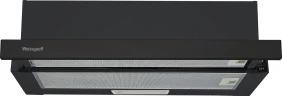 Вытяжка встраиваемая Weissgauff Tel 06 1M BE черный управление: кулисные переключатели (1 мотор)  