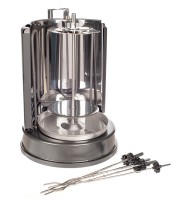 Шашлычница электрическая Kitfort КТ-1404 1400Вт серебристый