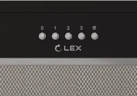 Вытяжка встраиваемая Lex Hyper 900 BL черный управление: кнопочное (1 мотор)