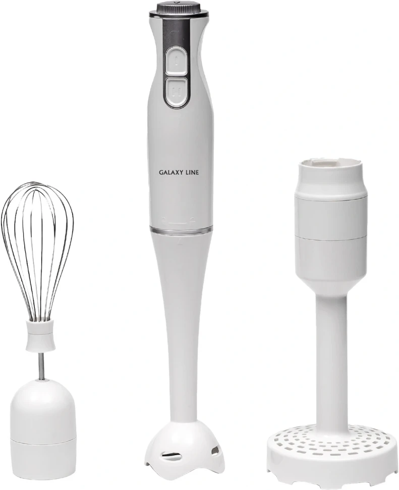 Блендер погружной Galaxy Line GL 2104 800Вт белый/серебристый  