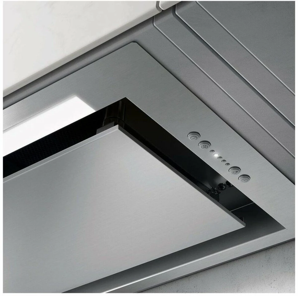 Вытяжка встраиваемая Elica Hidden 2.0 IX/A/72 нержавеющая сталь управление: кнопочное (1 мотор)  