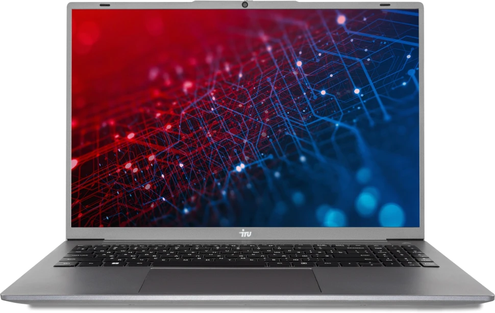 Ноутбук IRU Tactio 16ARB Ryzen 5 5500U 16Gb SSD512Gb Intel UHD Graphics 16" IPS FHD (1920x1200) Windows 11 Pro grey WiFi BT Cam 4830mAh (2110097)  