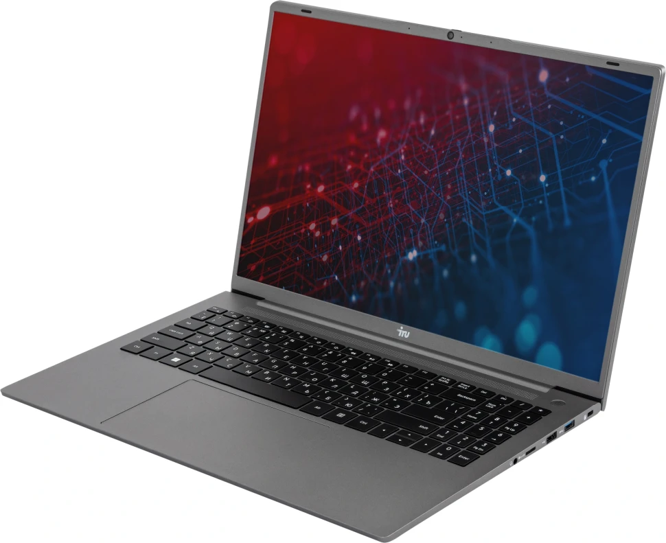 Ноутбук IRU Tactio 16ARB Ryzen 5 5500U 16Gb SSD512Gb Intel UHD Graphics 16" IPS FHD (1920x1200) Windows 11 Pro grey WiFi BT Cam 4830mAh (2110097)  