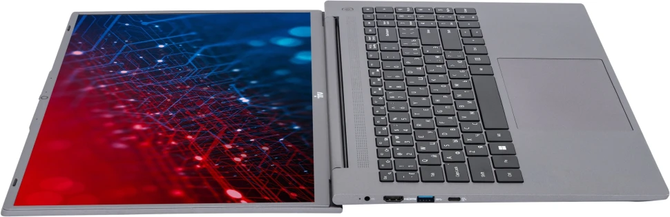 Ноутбук IRU Tactio 16ARB Ryzen 5 5500U 16Gb SSD512Gb Intel UHD Graphics 16" IPS FHD (1920x1200) Windows 11 Pro grey WiFi BT Cam 4830mAh (2110097)  
