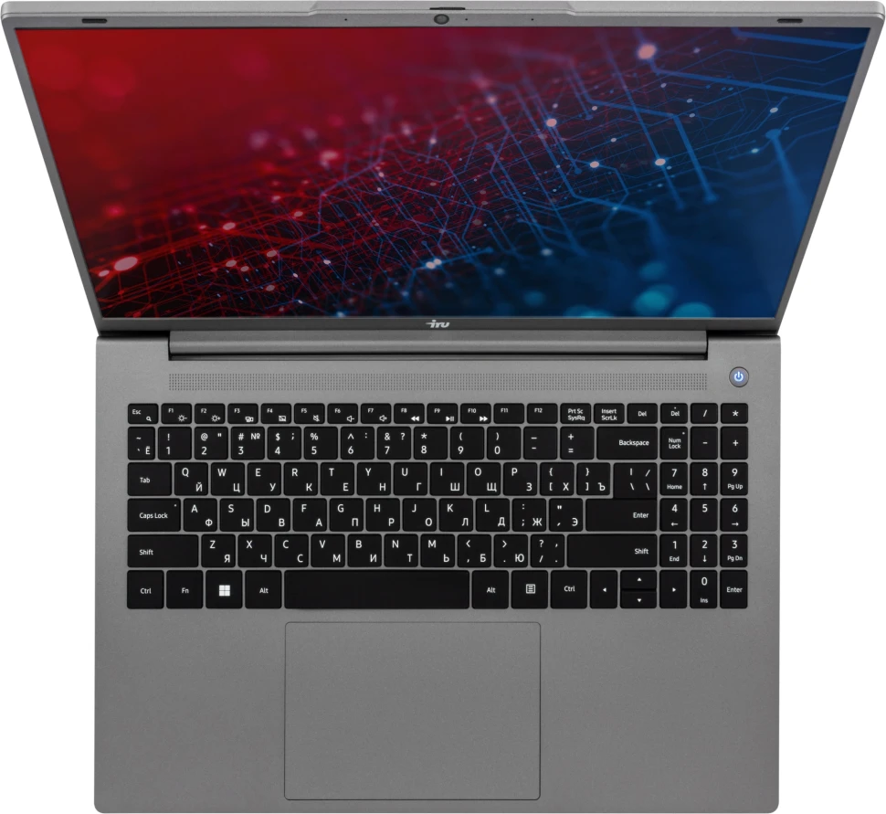 Ноутбук IRU Tactio 16ARB Ryzen 5 5500U 16Gb SSD512Gb Intel UHD Graphics 16" IPS FHD (1920x1200) Windows 11 Pro grey WiFi BT Cam 4830mAh (2110097)  