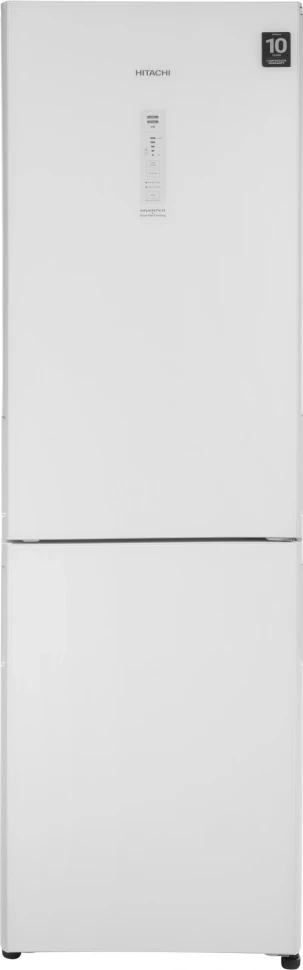 Холодильник Hitachi R-BG410PUC6X GPW 2-хкамерн. белый стекло инвертер  