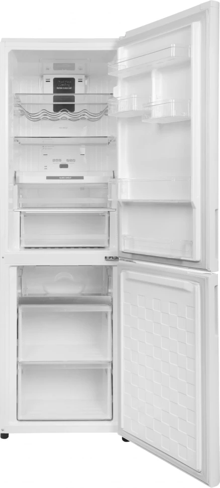 Холодильник Hitachi R-BG410PUC6X GPW 2-хкамерн. белый стекло инвертер  