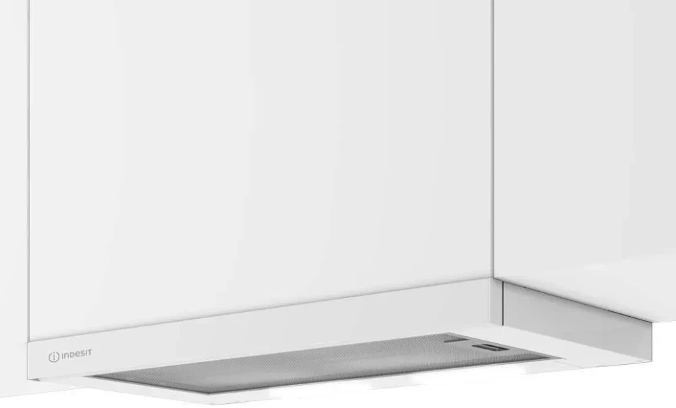 Вытяжка встраиваемая Indesit INT 62HR WH белый управление: механическое (1 мотор)  
