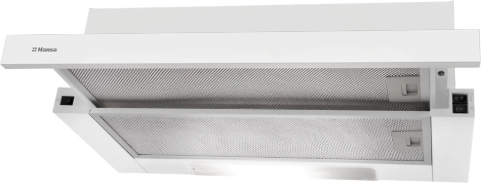 Вытяжка встраиваемая Hansa OTP6233WH белый управление: кнопочное (1 мотор)  