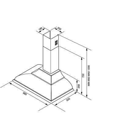 Вытяжка Smeg KC19AOE