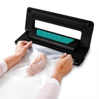 Вакуумный упаковщик Kitfort КТ-1528-3 110Вт 0.55Бар шир.пак.:28см черный/бирюзовый