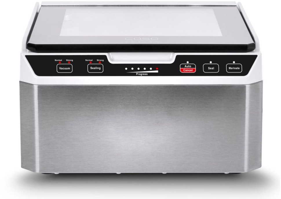 Вакуумный упаковщик Caso VacuChef 40 камерный 280Вт 70л/мин 0.99Бар шир.пак.:25см серебристый/черный