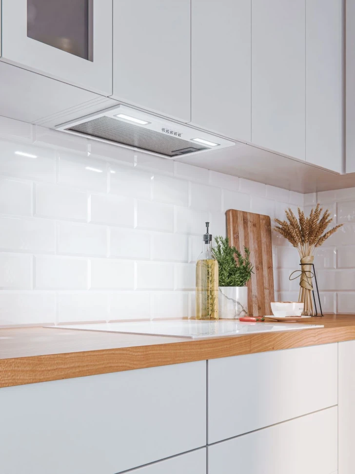 Вытяжка встраиваемая Lex Hyper 900 WH белый управление: кнопочное (1 мотор)