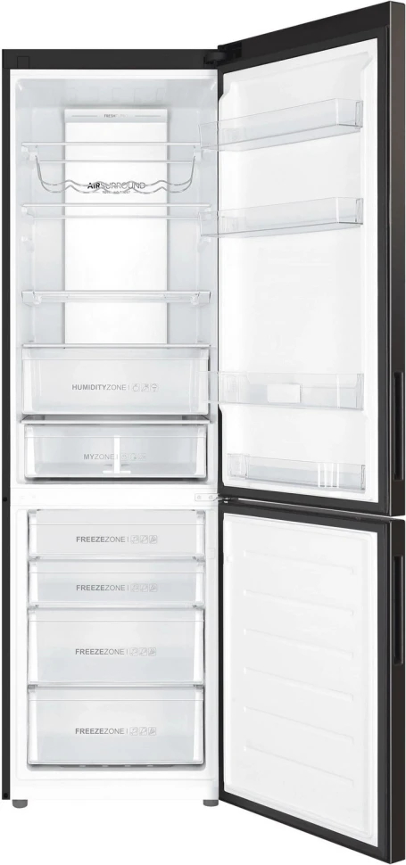 Холодильник Haier C4F740CBXGU1 2-хкамерн. черная сталь инвертер  