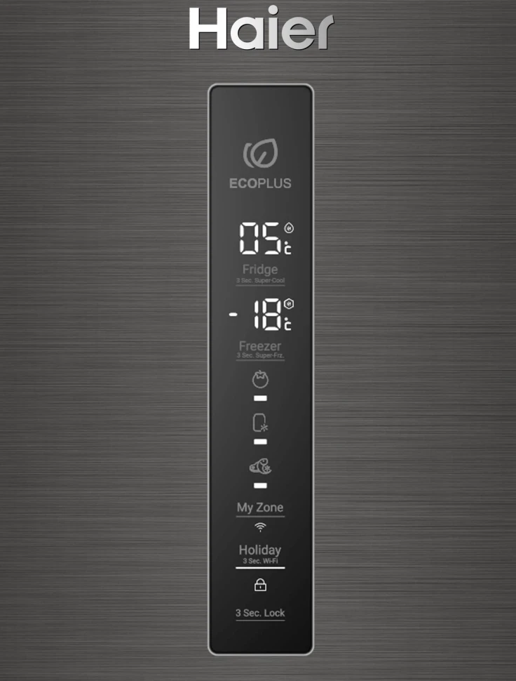 Холодильник Haier C4F740CBXGU1 2-хкамерн. черная сталь инвертер  