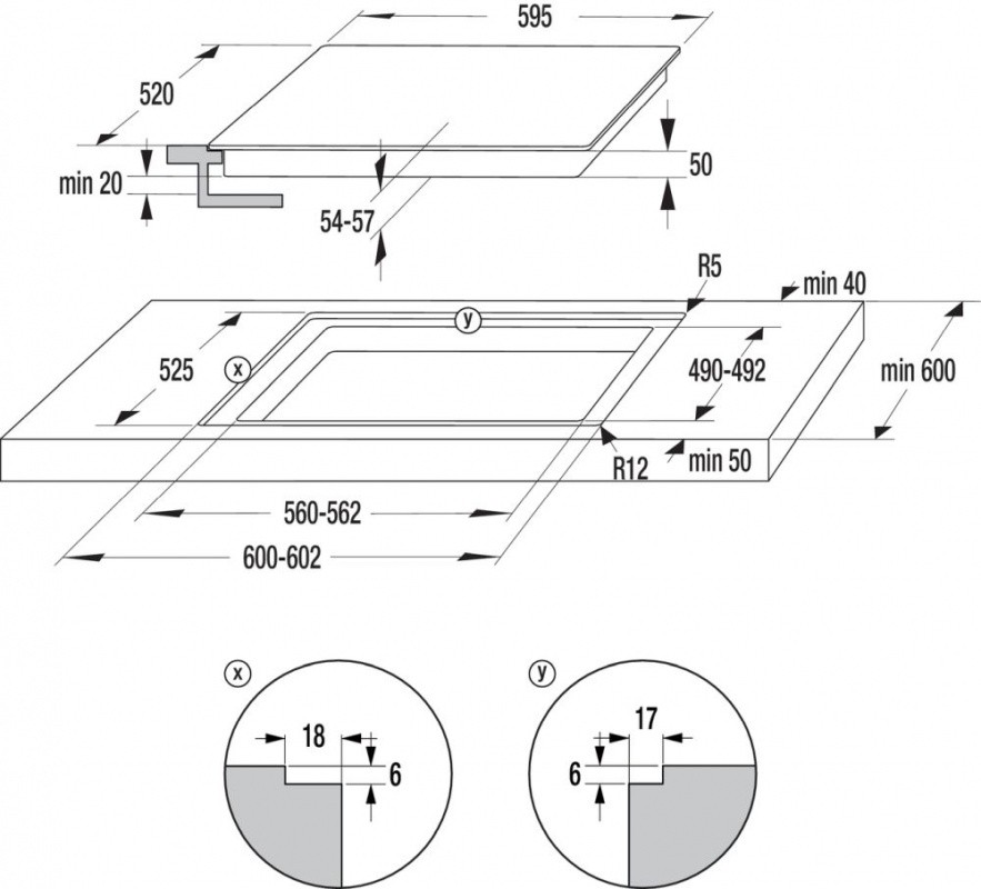 Варочная поверхность Gorenje ECT643BSC черный