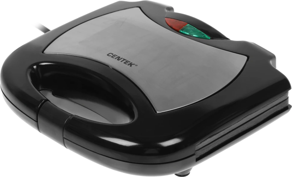 Вафельница Centek CT-1448 800Вт черный/серебристый