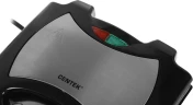 Вафельница Centek CT-1448 800Вт черный/серебристый