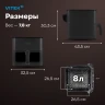 Аэрогриль Vitek VT-AF0001 8л 2000Вт темно-серый/черный