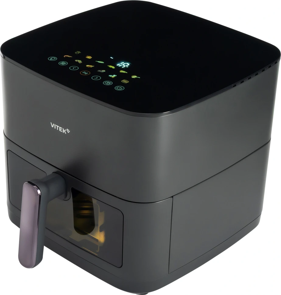 Аэрогриль Vitek VT-AF0001 8л 2000Вт темно-серый/черный