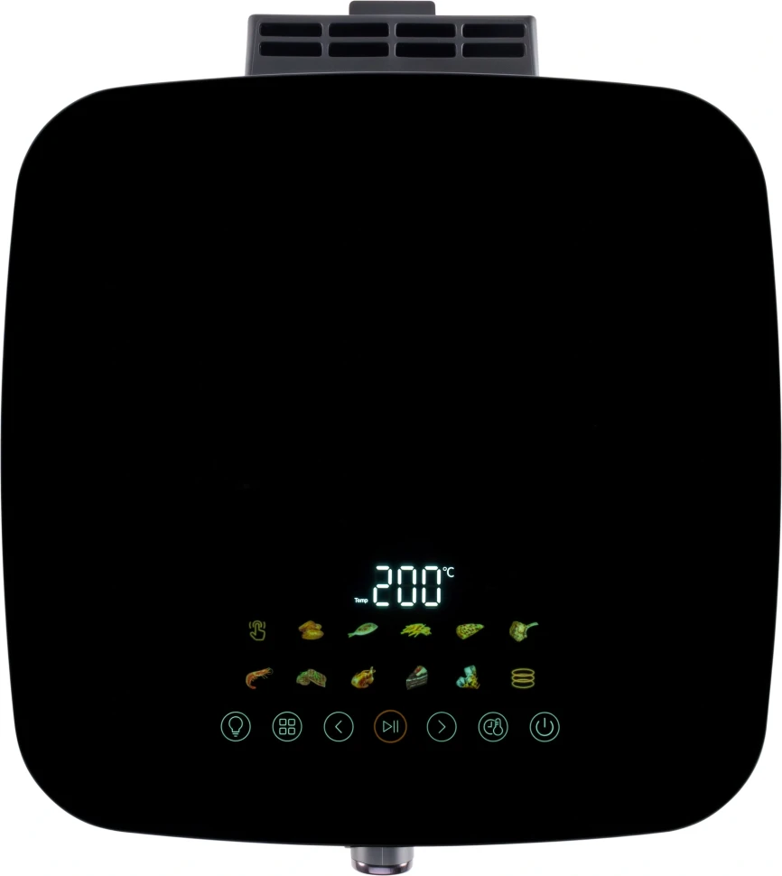 Аэрогриль Vitek VT-AF0001 8л 2000Вт темно-серый/черный