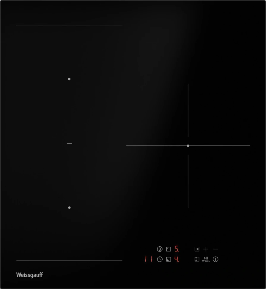 Индукционная варочная поверхность Weissgauff HI 430 BM Flex Zone черный  