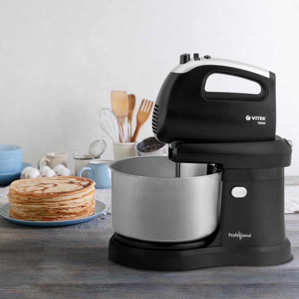 Миксер стационарный Vitek VT-1417 ST 700Вт черный  