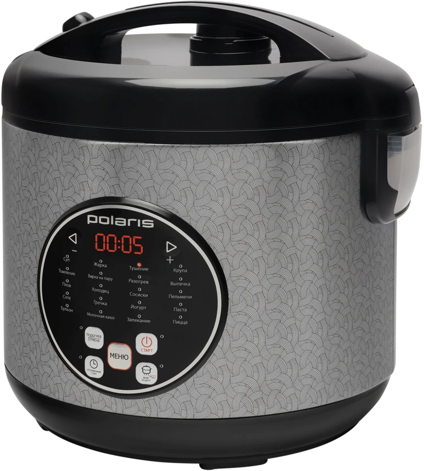 Мультиварка Polaris PMC 0365AD 3л 550Вт серебристый/черный  