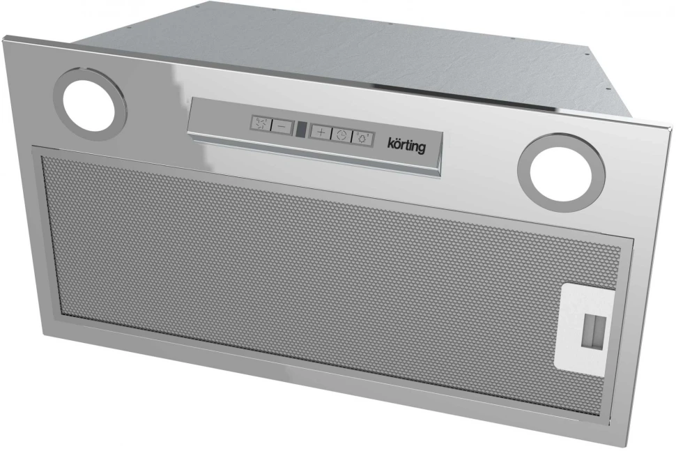 Вытяжка встраиваемая Korting KHI 6755 X нержавеющая сталь/серебристый управление: кнопочное (1 мотор)  