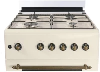 Плита Газовая Nordfrost GG6061Y бежевый (металлическая крышка) реш.сталь