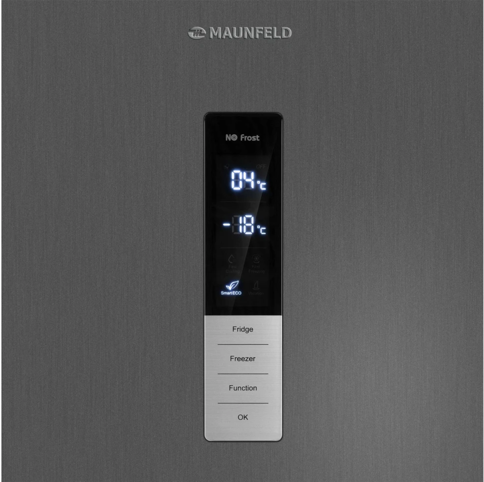 Холодильник Maunfeld MFF200NFSE 2-хкамерн. нержавеющая сталь