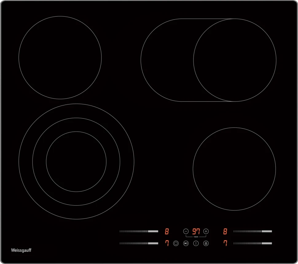 Варочная поверхность Weissgauff HV 643 BSG черный  