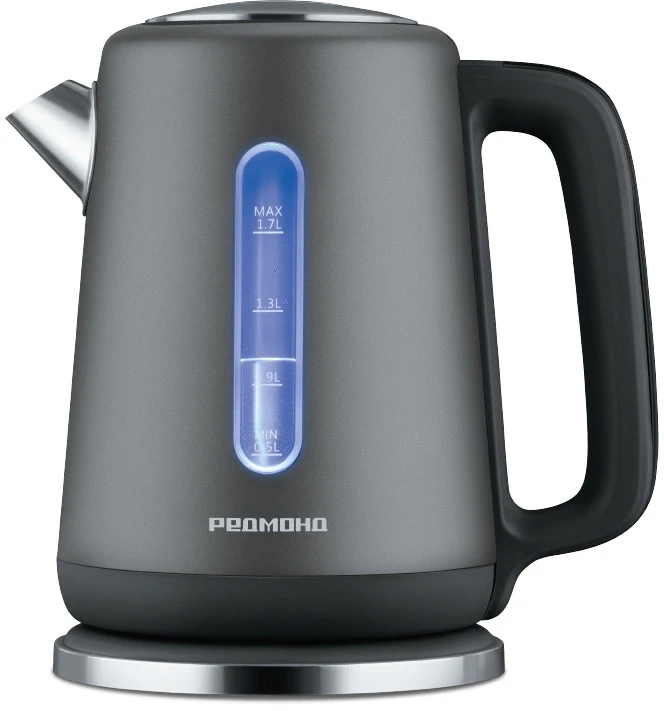 Чайник электрический Редмонд KM238 1.7л. 2200Вт серый корпус: нерж.сталь/пластик  