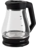 Чайник электрический Starwind SKS2035 1.7л. 2200Вт черный корпус: стекло/пластик  