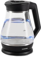 Чайник электрический Starwind SKS2035 1.7л. 2200Вт черный корпус: стекло/пластик