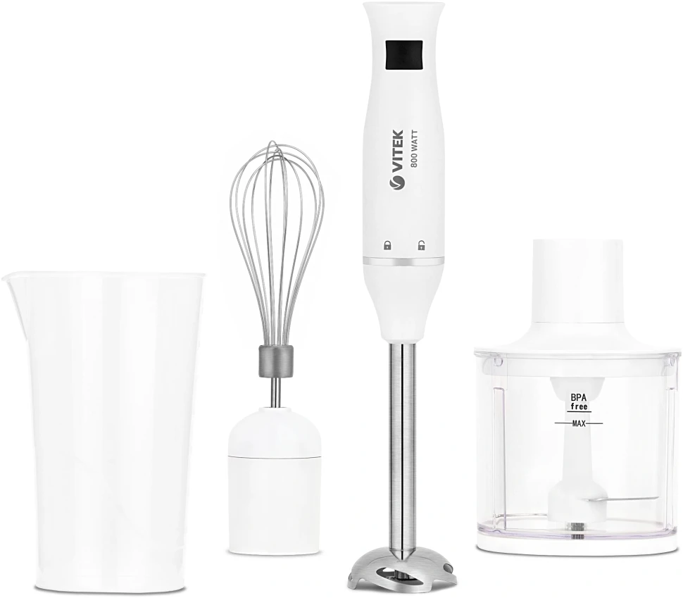 Блендер погружной Vitek VT-8534 800Вт белый  